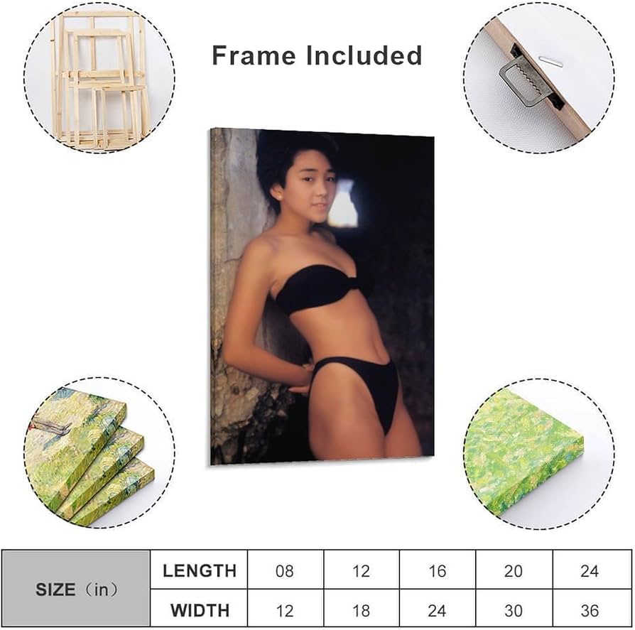 Amazon.co.jp: ノーブランド品西田ひかる水着セクシー写真アートパネル