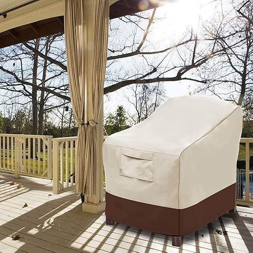 Miniatura 8 de Vailge - fundas para sillas de patio, funda para asiento profundo, resistente e impermeable, para exteriores, césped, patio