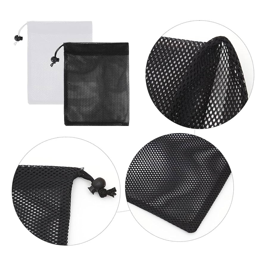 10 Sacs Filet à Cordon - Nylon Respirant Pour Rangement Jouets Ou Sport
