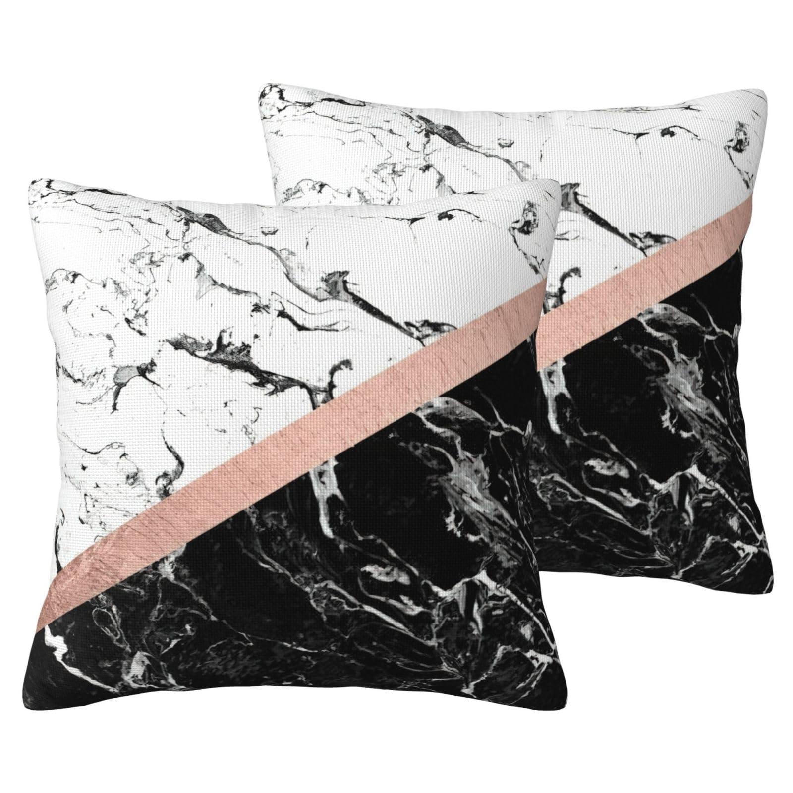 Housses de coussin marbre pour raviver un salon terne lot 2