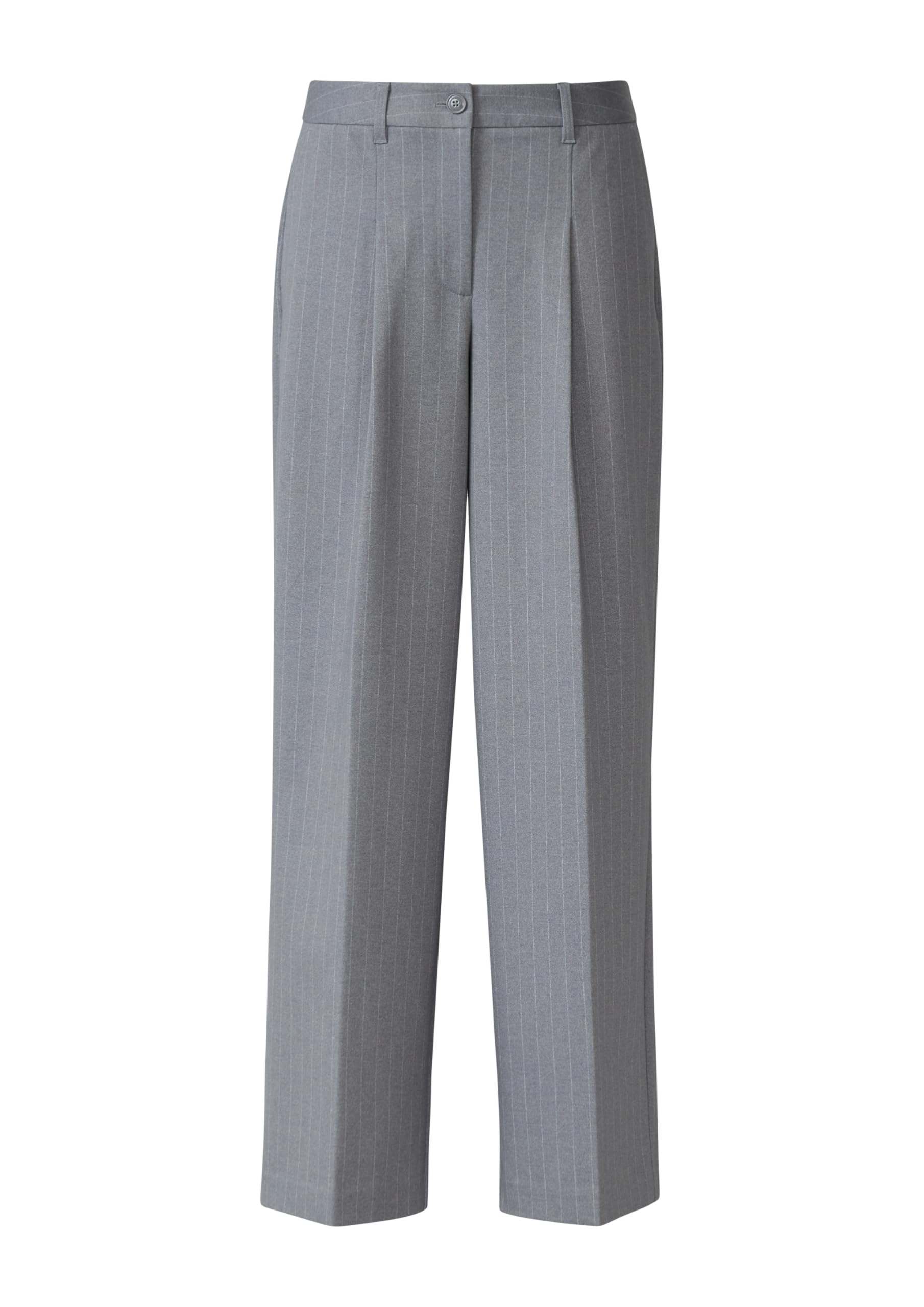 s.Oliver Hose aus Interlockjersey mit Wide Leg und Nadelstreifen