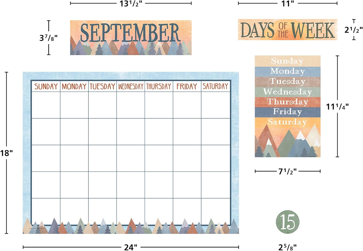 Teacher Created Resources Moving Mountains Calendar Bulletin Board (TCR9141)