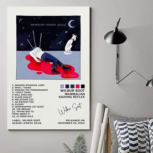 Miniatura 6 de NIRBO Wilbur Soot - Póster de reflejo de suspiro de mamíferos en lienzo, arte de pared, para sala de estar, dormitorio, pintura de 12 x 18 pulgadas