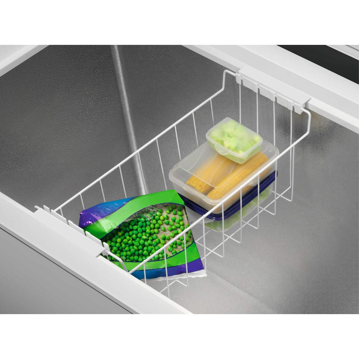Zanussi ZCAN20FW1 Gefriertruhe, Fassungsvermögen 198 Liter, 1 Korb, Inverter-Kompressor, schnelles Gefrieren, LCD-Display, akustischer und optischer Alarm, weiß