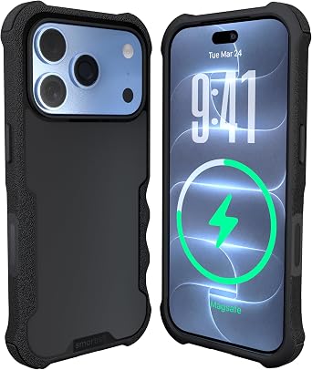 Smartish iPhone 18 Pro/17 Pro Case MagSafe, Gripzilla, Heavy Duty, Black