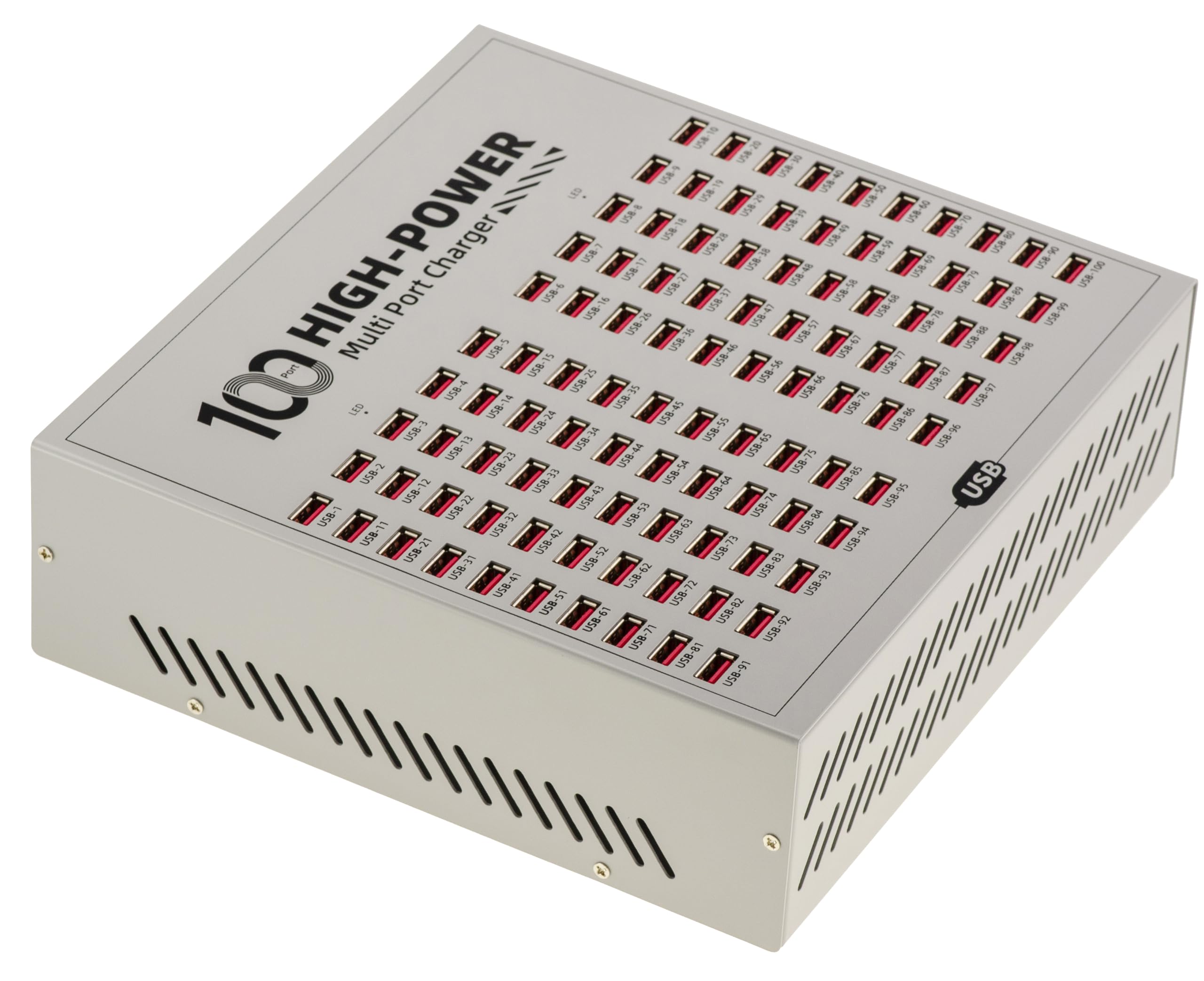 KALEA-INFORMATIQUE Przemysłowa stacja ładująca USB 100 portów 600W