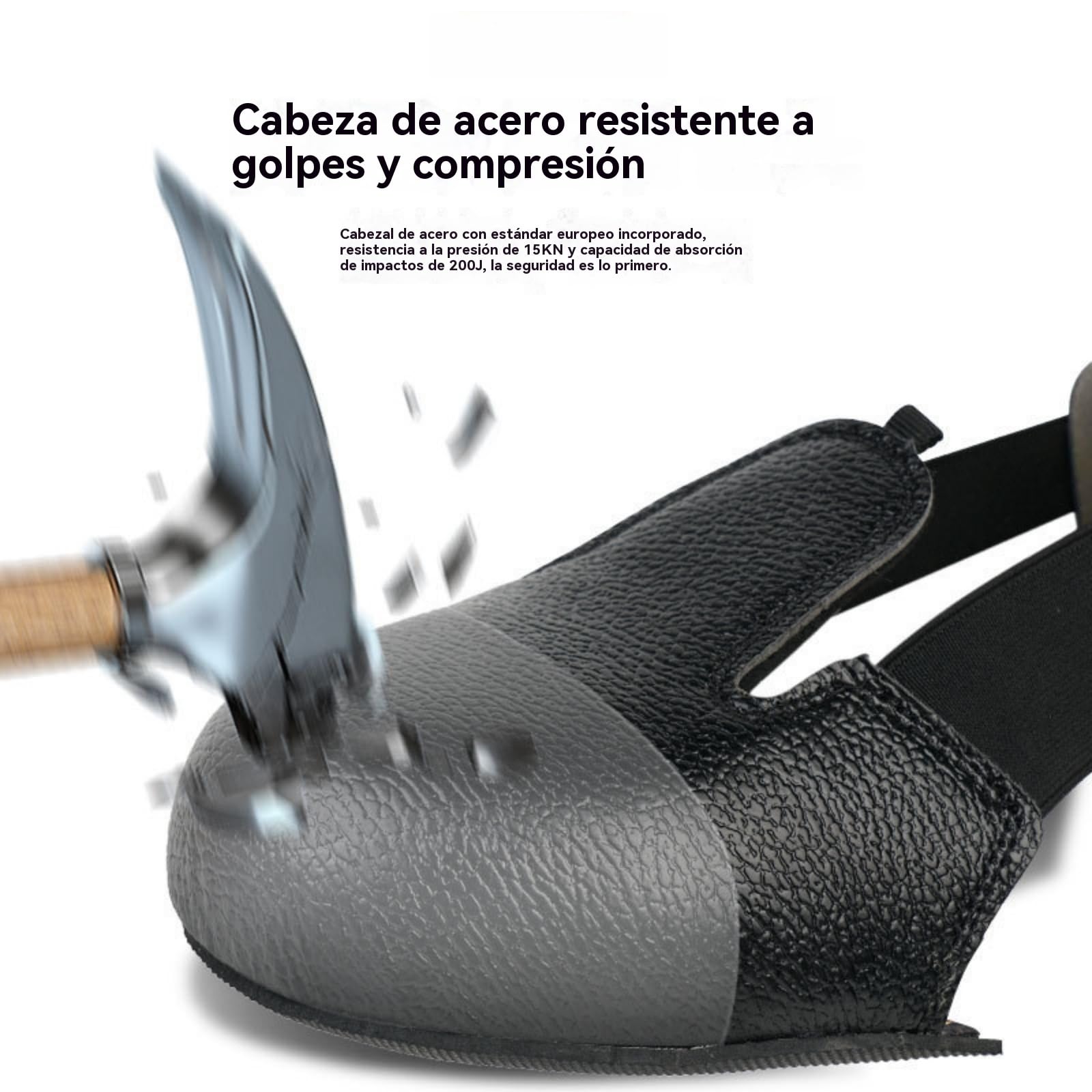Genérico Cubrezapatos con Puntera de Acero, Cubrezapatos de Seguridad, Seguro Laboral, Antideslizante, Protectores de Zapatos, Accesorios para Calzado Masculino y Femenino