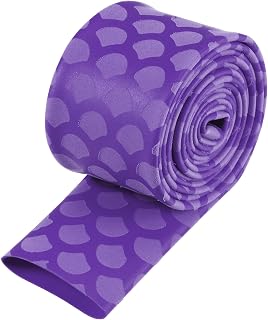 uxcell Heat Shrink Wrap Tubing Sleeve for Fishing Rod Grips Handle, 32mm Flat 3.3ft 2:1 Rate Purple