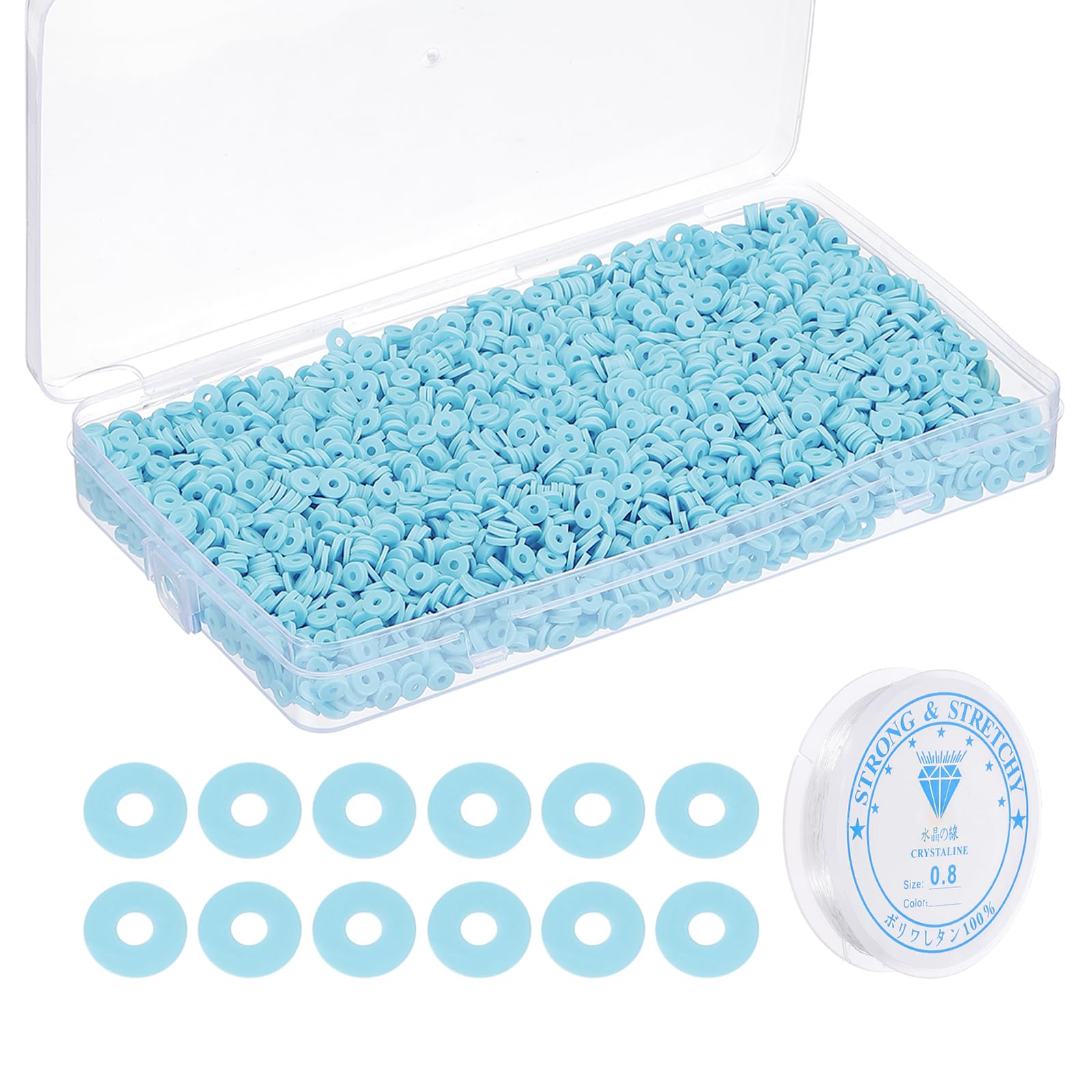PATIKIL 4000 Pcs Clay Beads Bracelet Making Kit