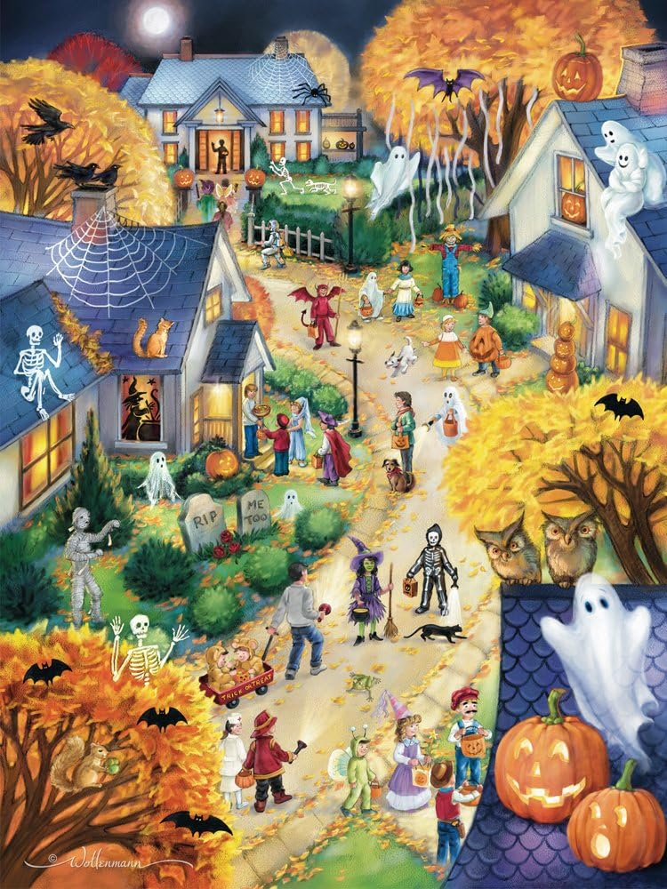 Halloween Town Jigsaw Puzzle 550 Piece