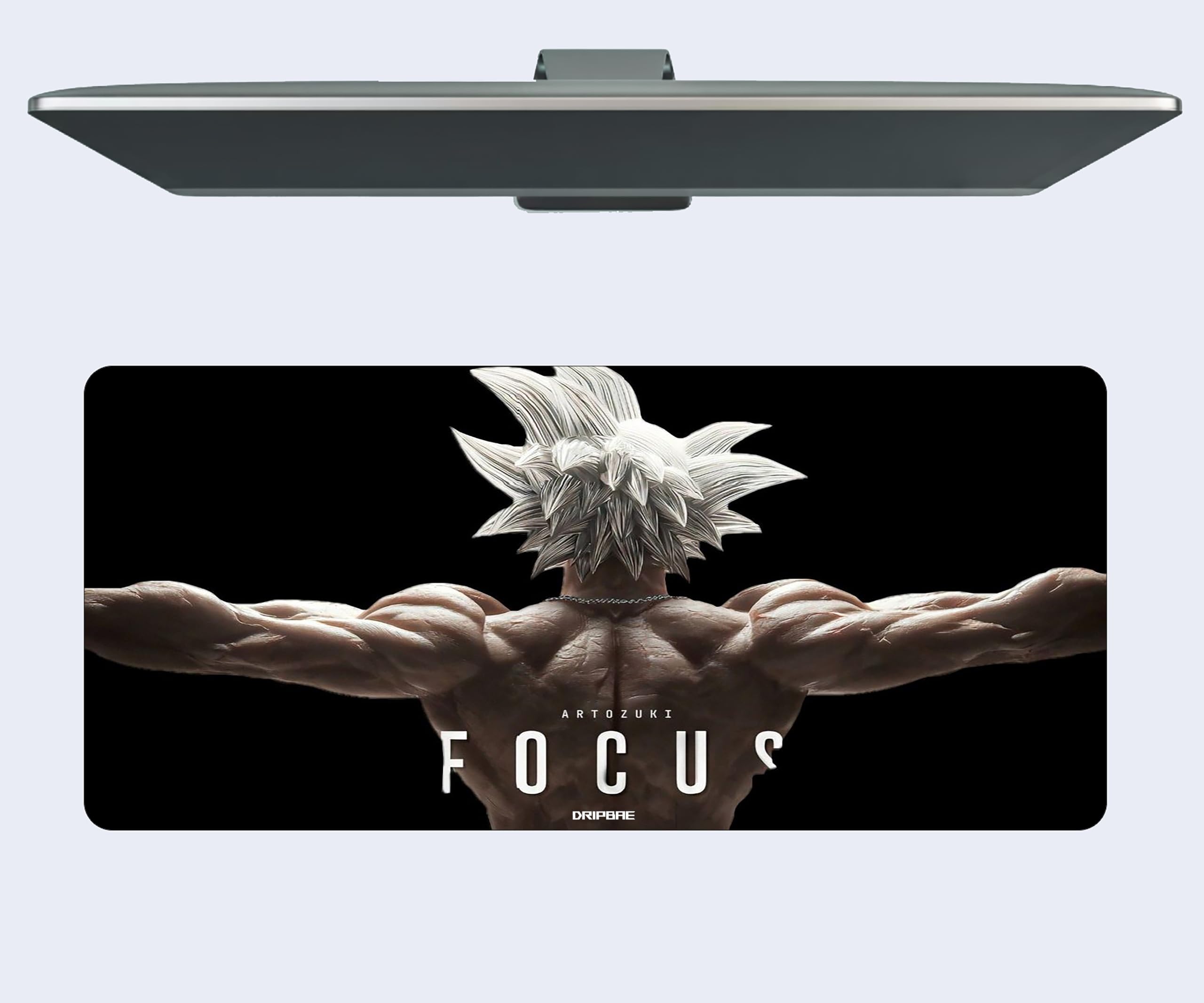 Anime Focus Productivity Extended Long Gaming Mouse Pad for Laptop Desktop, Non-Slip Rubber Base Desk Mat (595MM x 290MM x 3MM) Mousepad-image-27