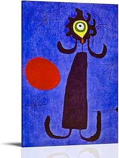 Joan Miro Woman in Front of The Sun Prints Wall Art Paintings Poster Canvas Wall Art Prints Gifts Photo Picture Paintings Room Decor Home Decorative 08x12inch(20x30cm)