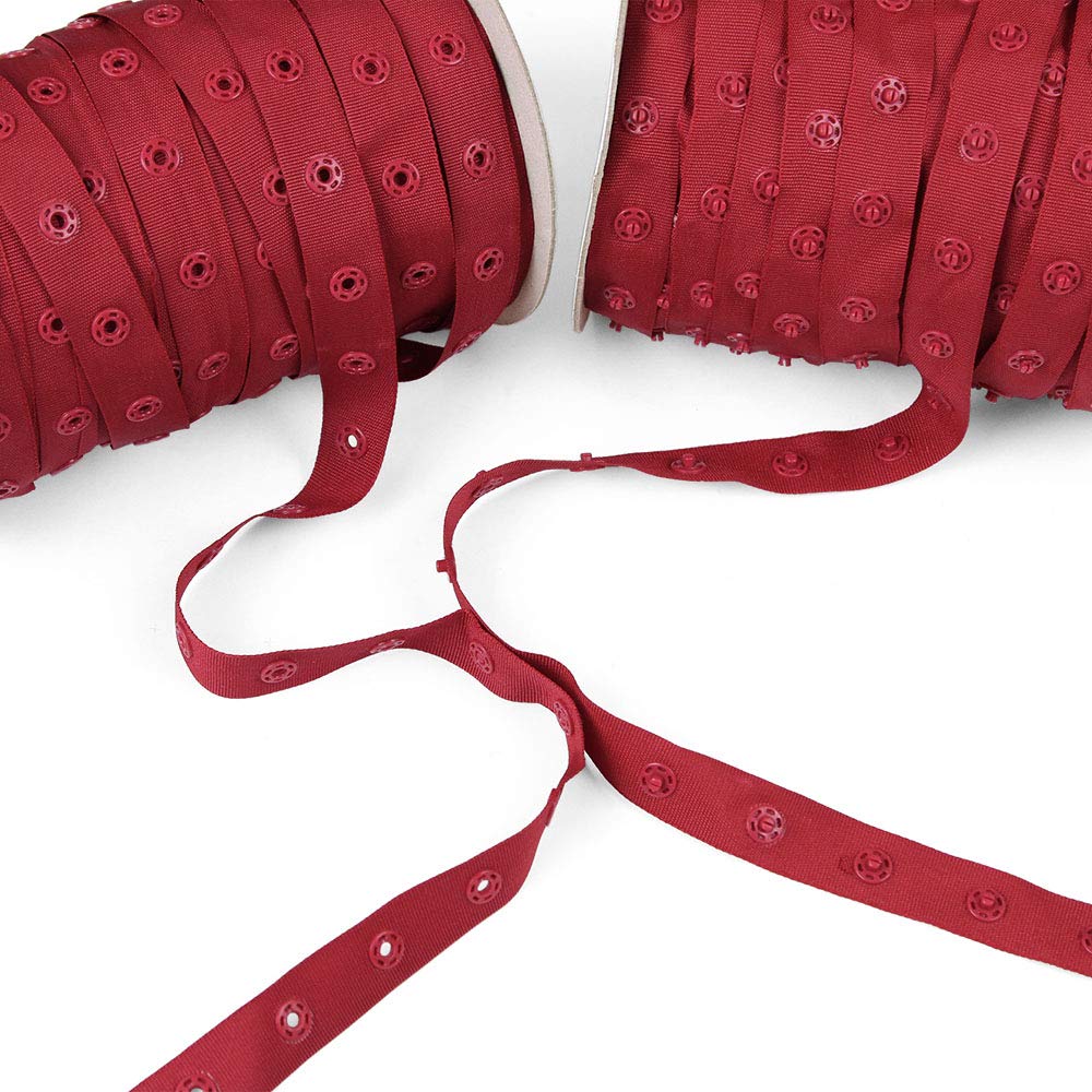 Silva "Single" Snap Tape, Venetian Red, Sold by The Yard