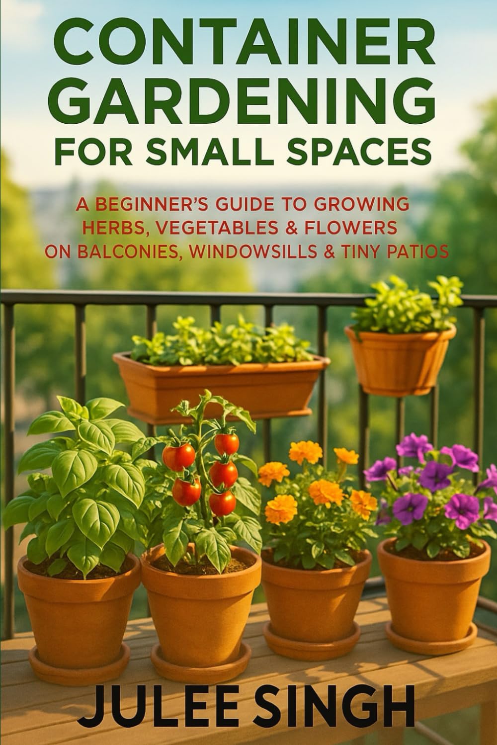 Container Gardening for Small Spaces: A Beginner’s Guide to Growing Herbs, Vegetables & Flowers on Balconies, Windowsills & Tiny Patios