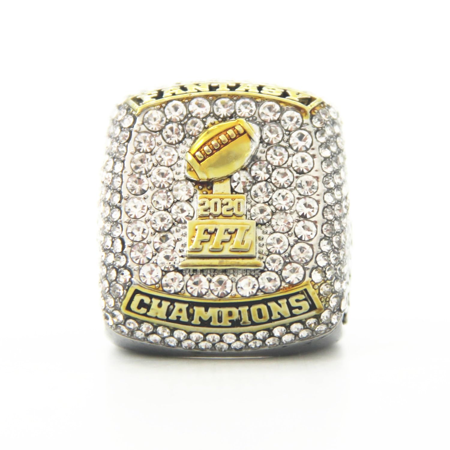 2020 Fantasy Football Ring Meisterschaftsring Meisterschaftstrophäe Geschenkbox Ring Displaybox(9)
