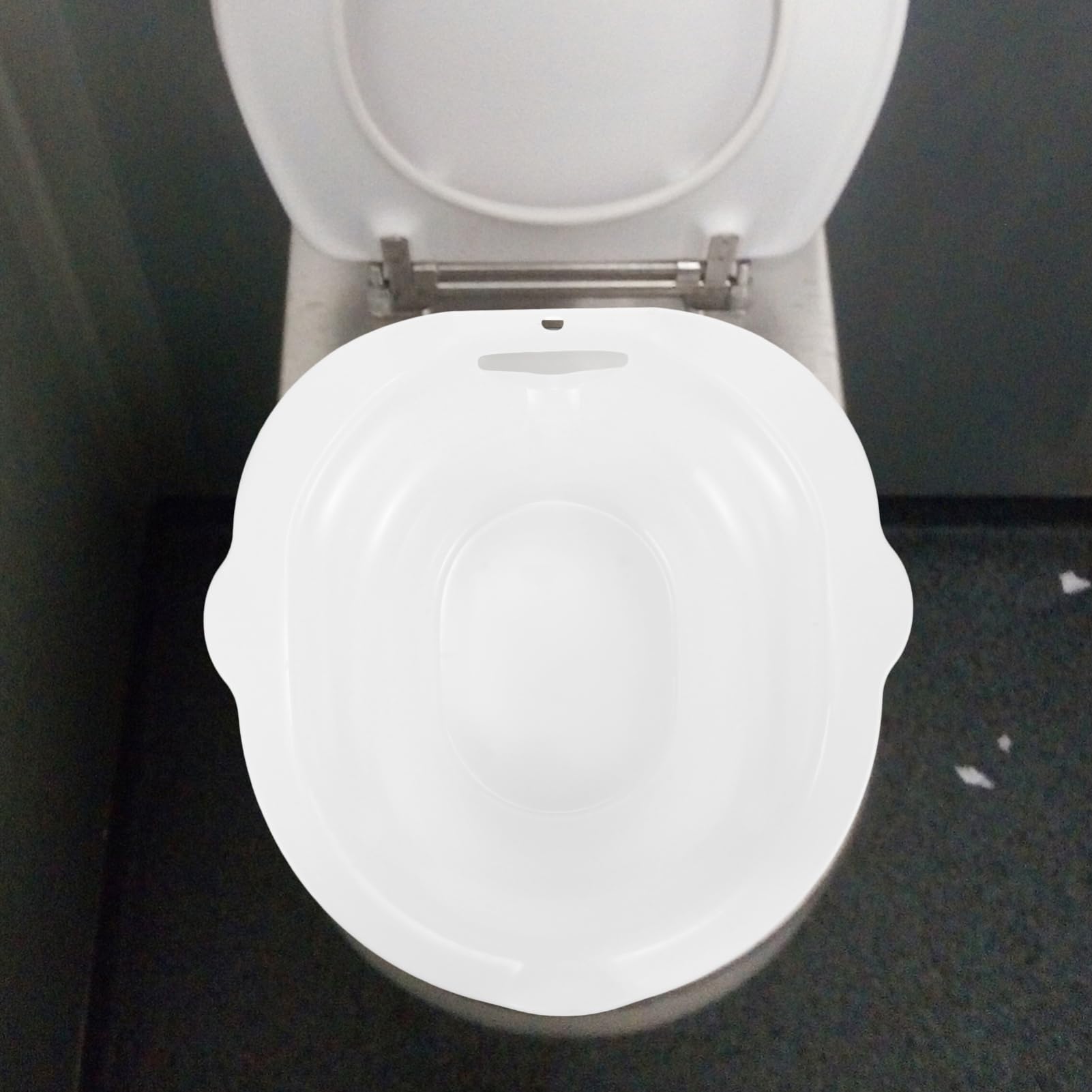 Bacinella Sitz Bath in PP Bianco per Gestanti e Post Parto | Superficie Liscia, Struttura Robusta, Design Unico, per Lavaggio Intimo, Uso da Seduta, Igiene Quotidiana