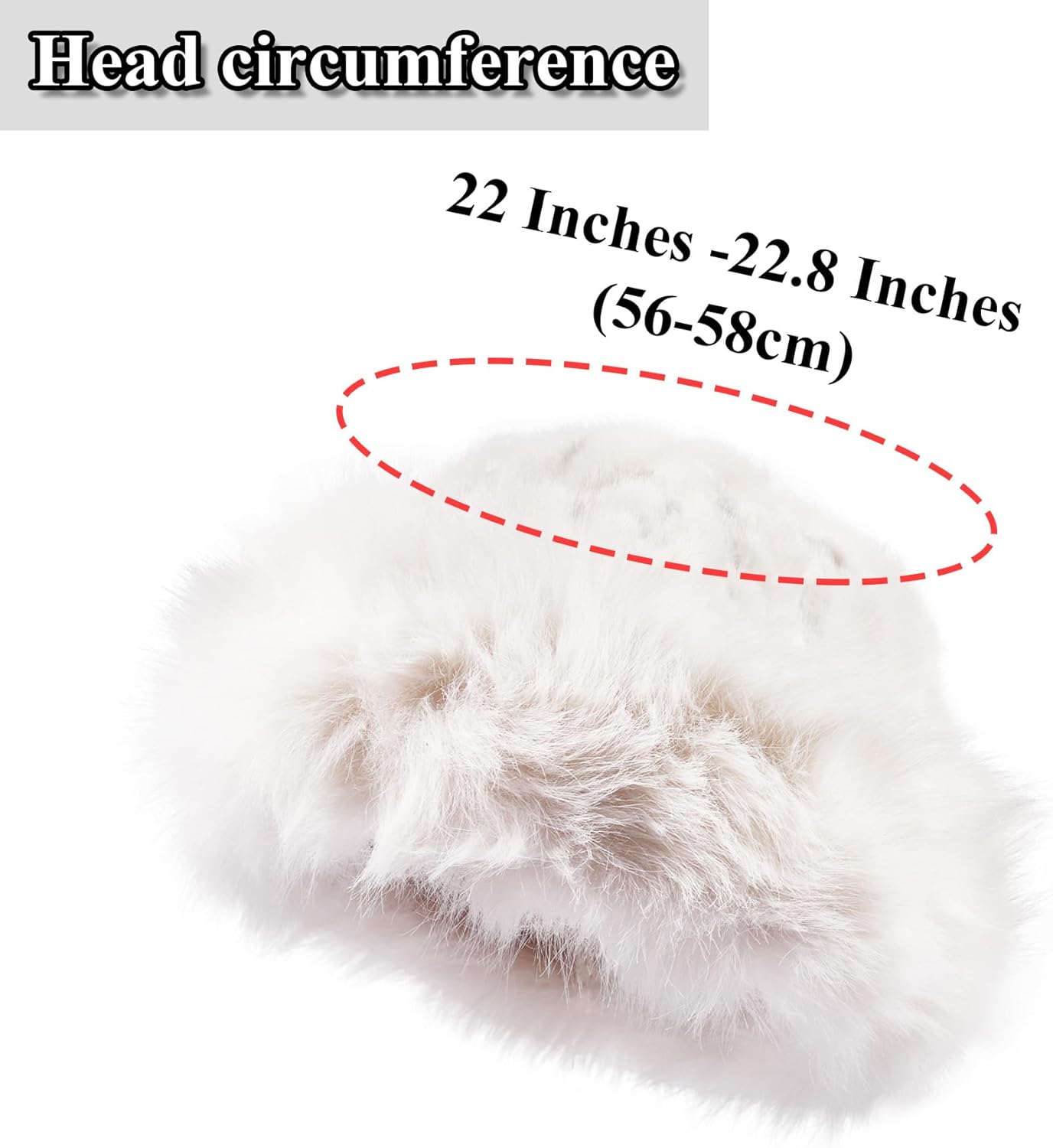 Womens Winter Faux Fur Bucket Hat Warm Faux Mink Plush Hat Fluffy and Soft Fisherman Fuzzy Bucket Hat for Outdoor Russian Hat - Image 2