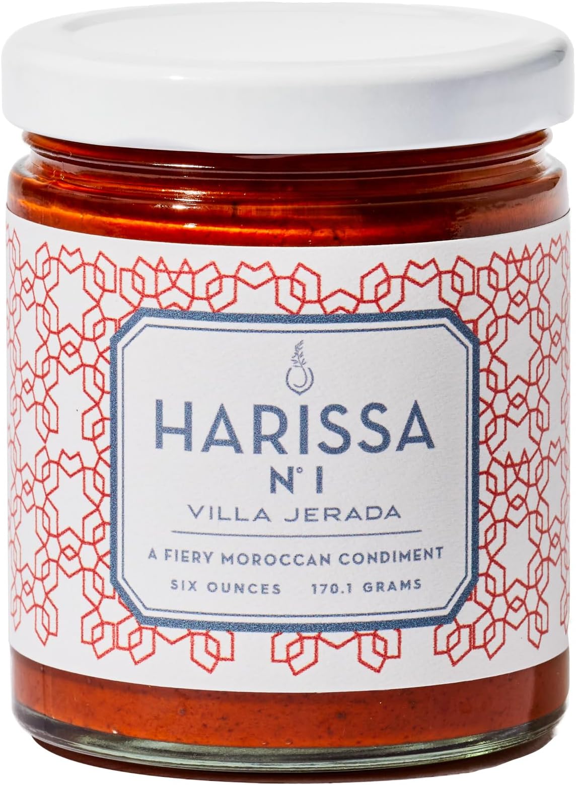 Villa Jerada, Harissa, 6 oz, Fiery Moroccan Hot Sauce with Preserved Lemon, The Perfect Amount of Savory, Tang, and Spice to Any Meal (HARISSA - 1 JAR)
