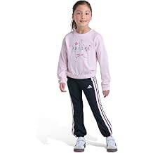 adidas Girls LS Tee Cuff Puff Pant Set