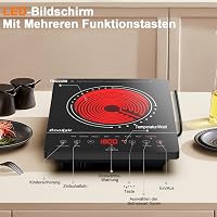 Cooksir 2000W Üvegkerámia Főzőlap Hordozható Infravörös Elektromos Tűzhely 2