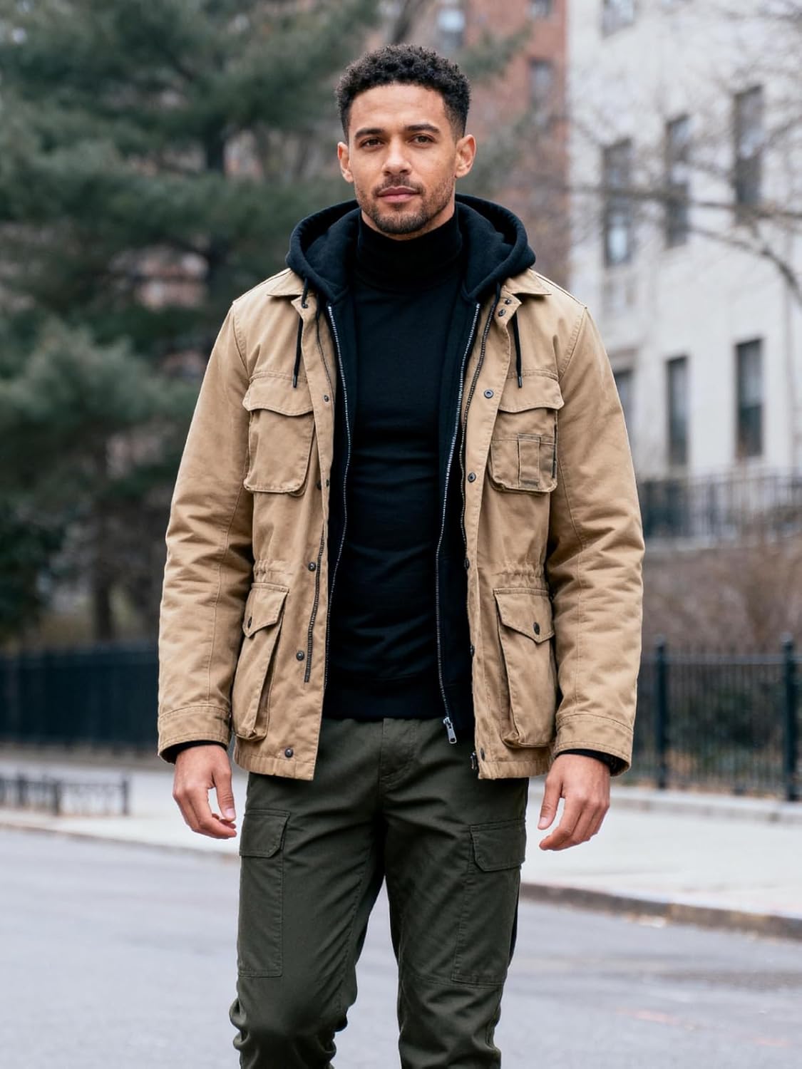 Mens Mock Turtleneck Long Sleeve Shirts, High Neck Thermal Base Layer - Image 5