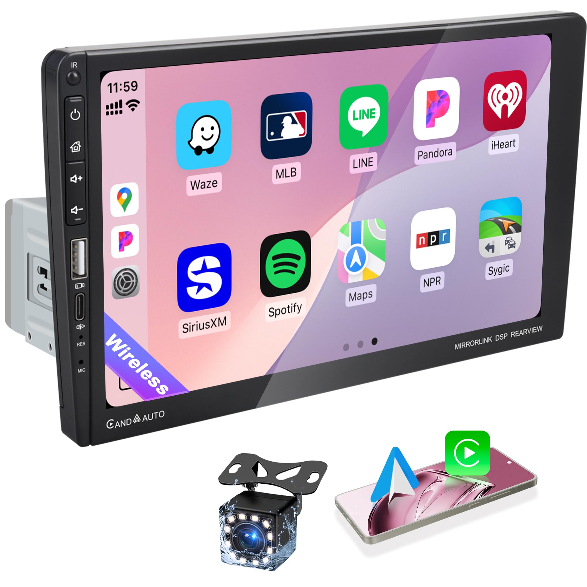 Sony XAV-AX8050ANT,1 DIN Mit 9 Zoll Touchscreen, CarPlay, Android Auto