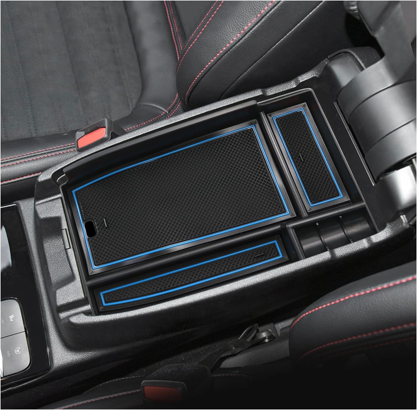 YEE PIN 2020 Escape Center Console Organizer Tray Escape Armrest Tray Armrest Box Storage Insert ABS Materials Tray Compatible with 2020 2021 2022 Escape Hybrid 2021 Bronco Sport 2022 Console Tray