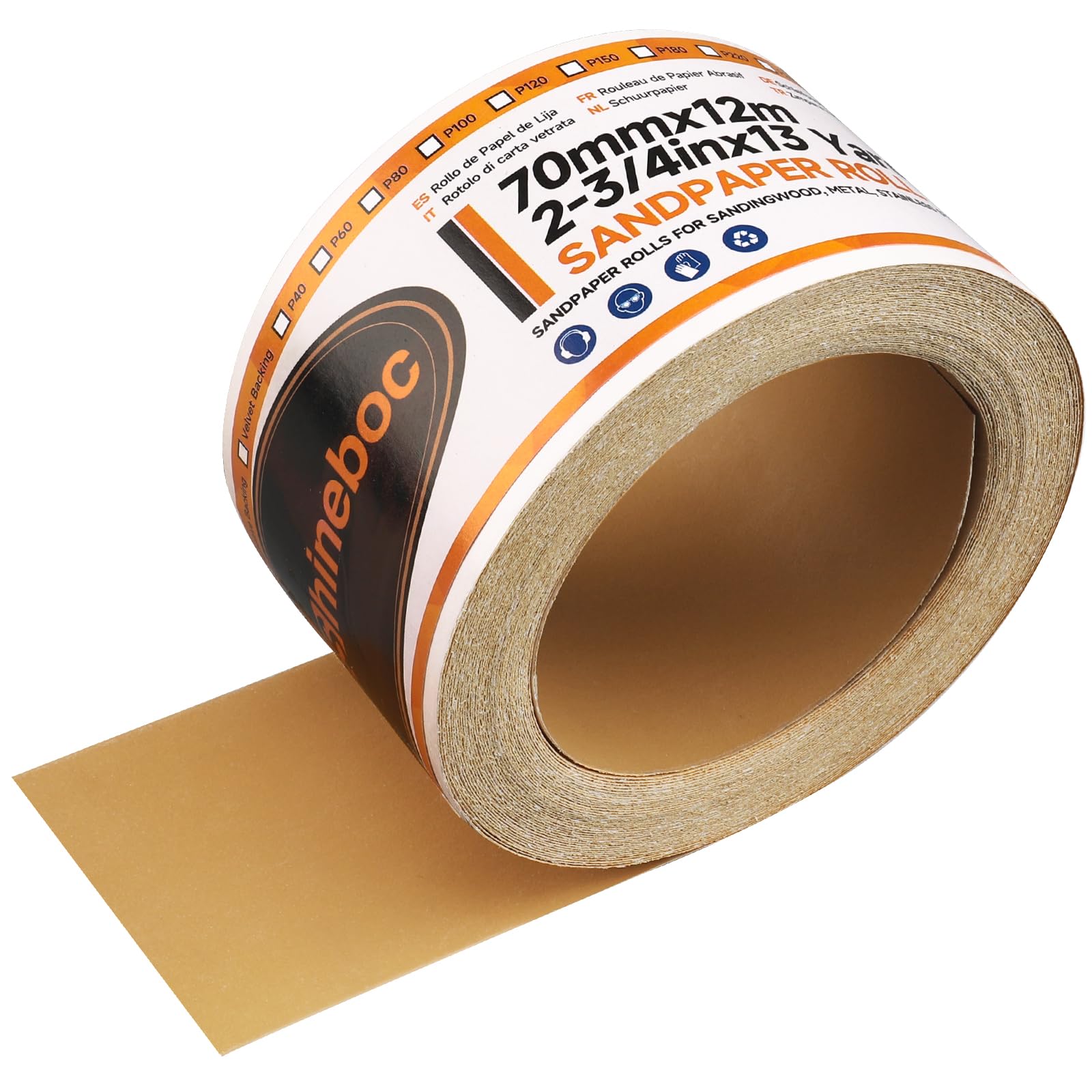 Snapklik.com : Shineboc 600 Grit Sandpaper Roll PSA Sand Paper Self ...