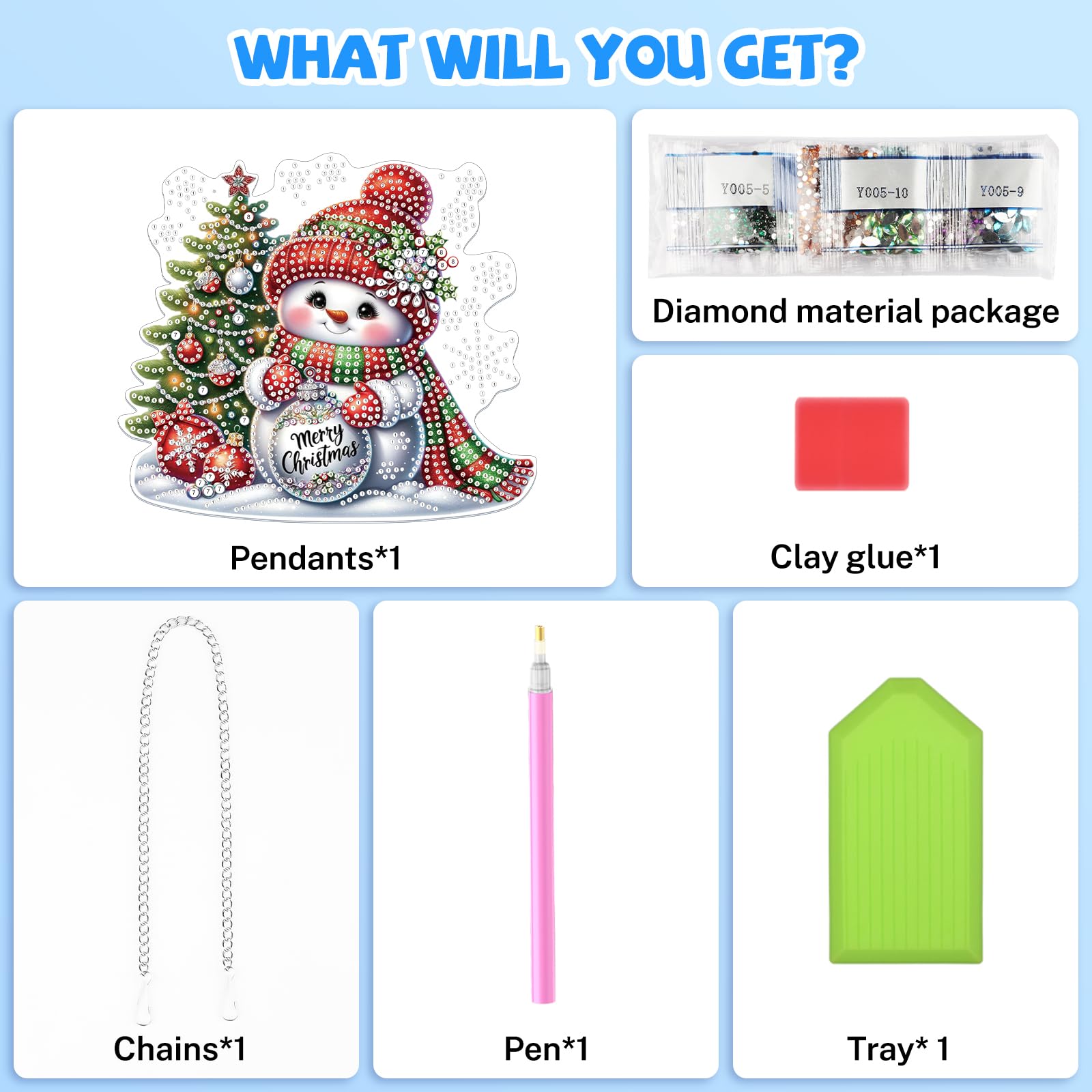 Couronne Bonhomme De Neige De Noël Diamond Painting Adulte