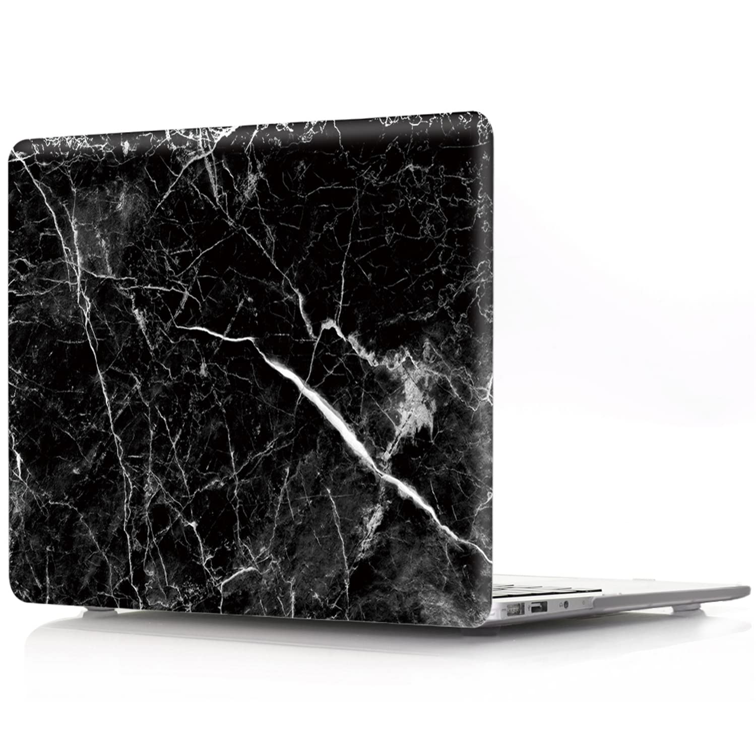 Coque MacBook Pro 13 rigide haut de gamme Marble Black et sa protection clavier - 8