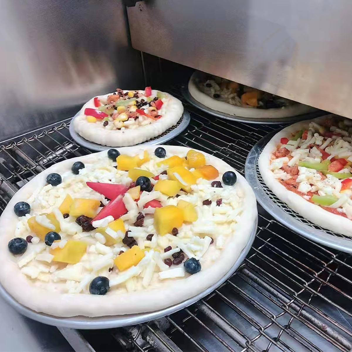 Restaurant Grade Pizza Screen, Oven-Safe Aluminum Pizza Pan, Seamless Rust-Free Baking Screen, 20 inch