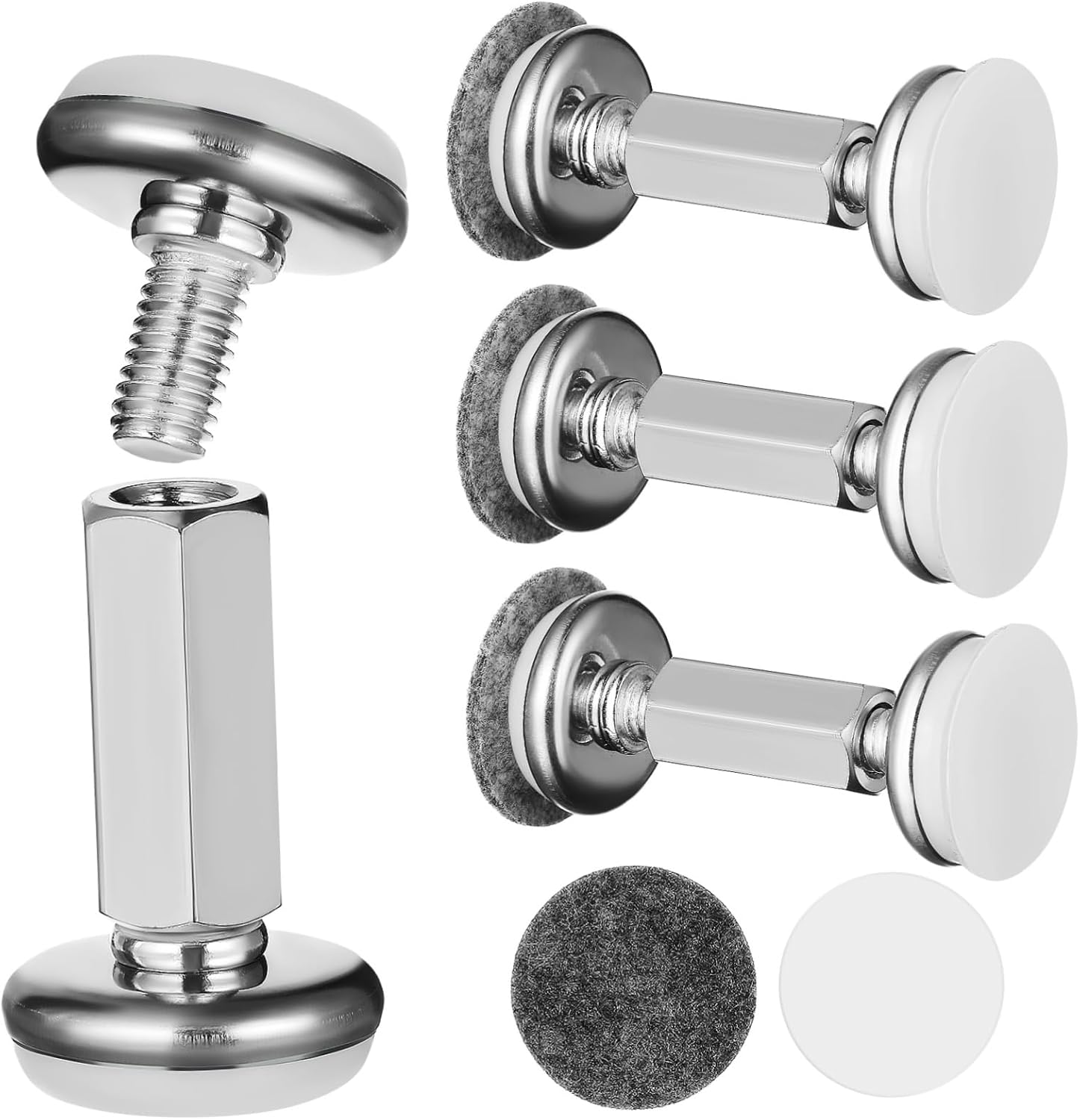 Ciieeo 4pcs Headboard Stoppers for Wall Noise Reduction Bed Stabilizers Easy to Install Bed Frame Accessories Prevent Wobbling and Sliding Fits Distances