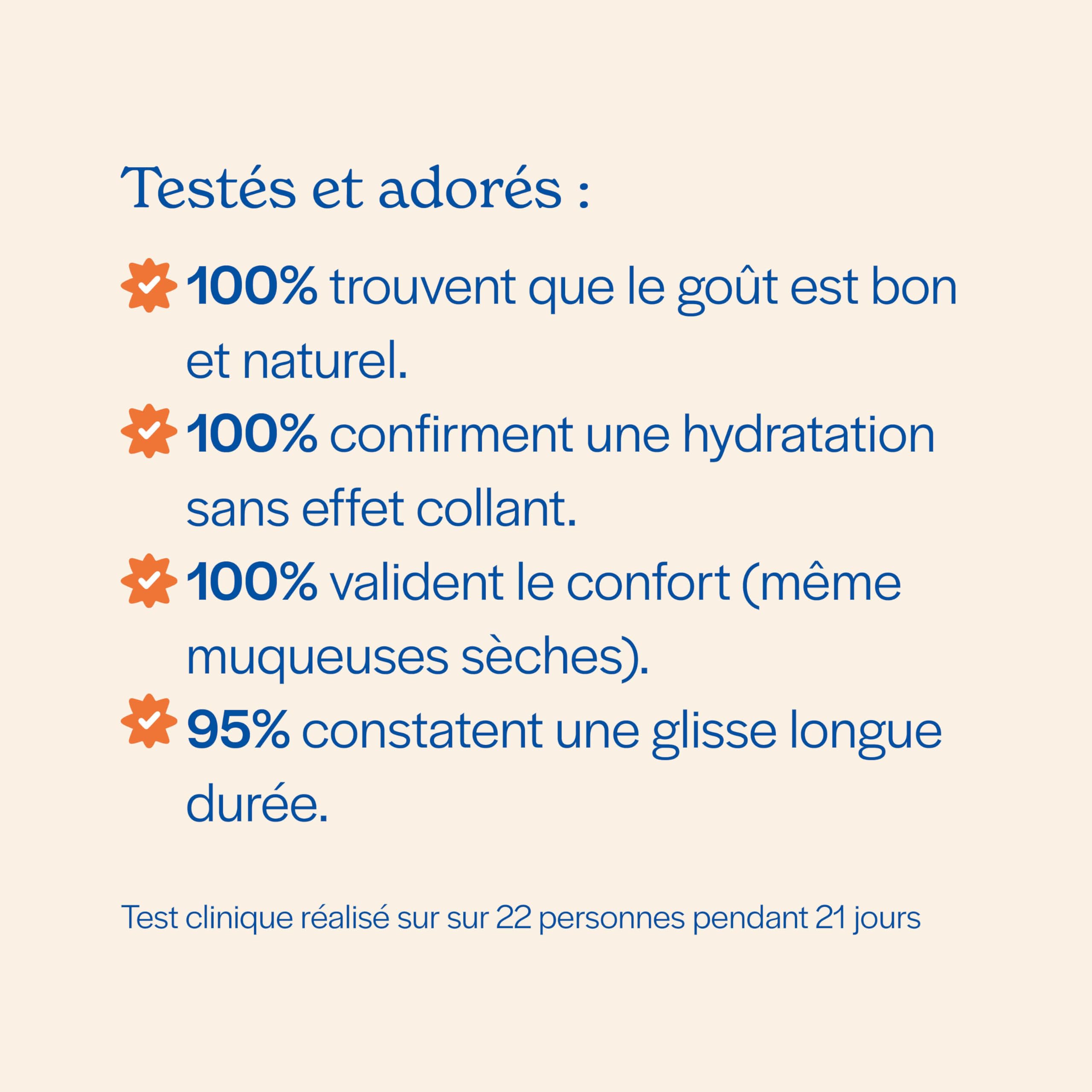 My Lubie - Duo de Lubrifiants Comestibles Aromatisés | Goût Framboise & Mûre | 2x50ml | Base Eau, Naturels & Vegan | Enrichis en Acide Hyaluronique et Prébiotiques | Fabriqués en France