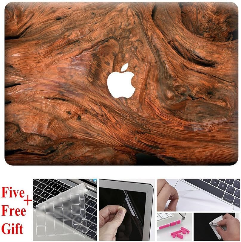 Macbook 13 Inch Case(A1706/A1708) Cover Skin with Wall Protective Full-cover Vinyl Skin Decal Sticker Cover for 2016 Macbook 13 Inch Wood Grain