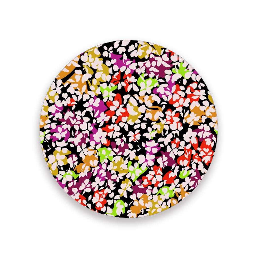 Dessous de verre absorbants marguerites colorées pour décoration de table basse et bureau