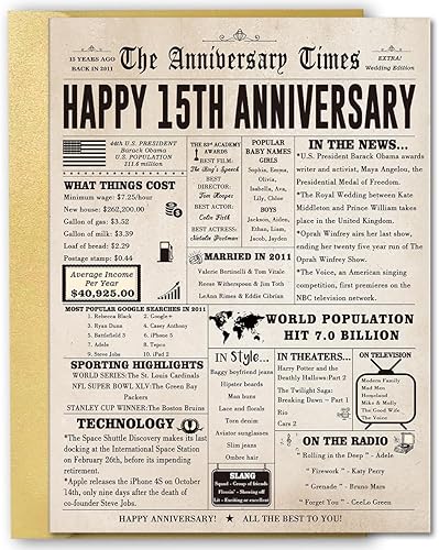 Jumbo 15th - 15th Anniversary Gifts For Him