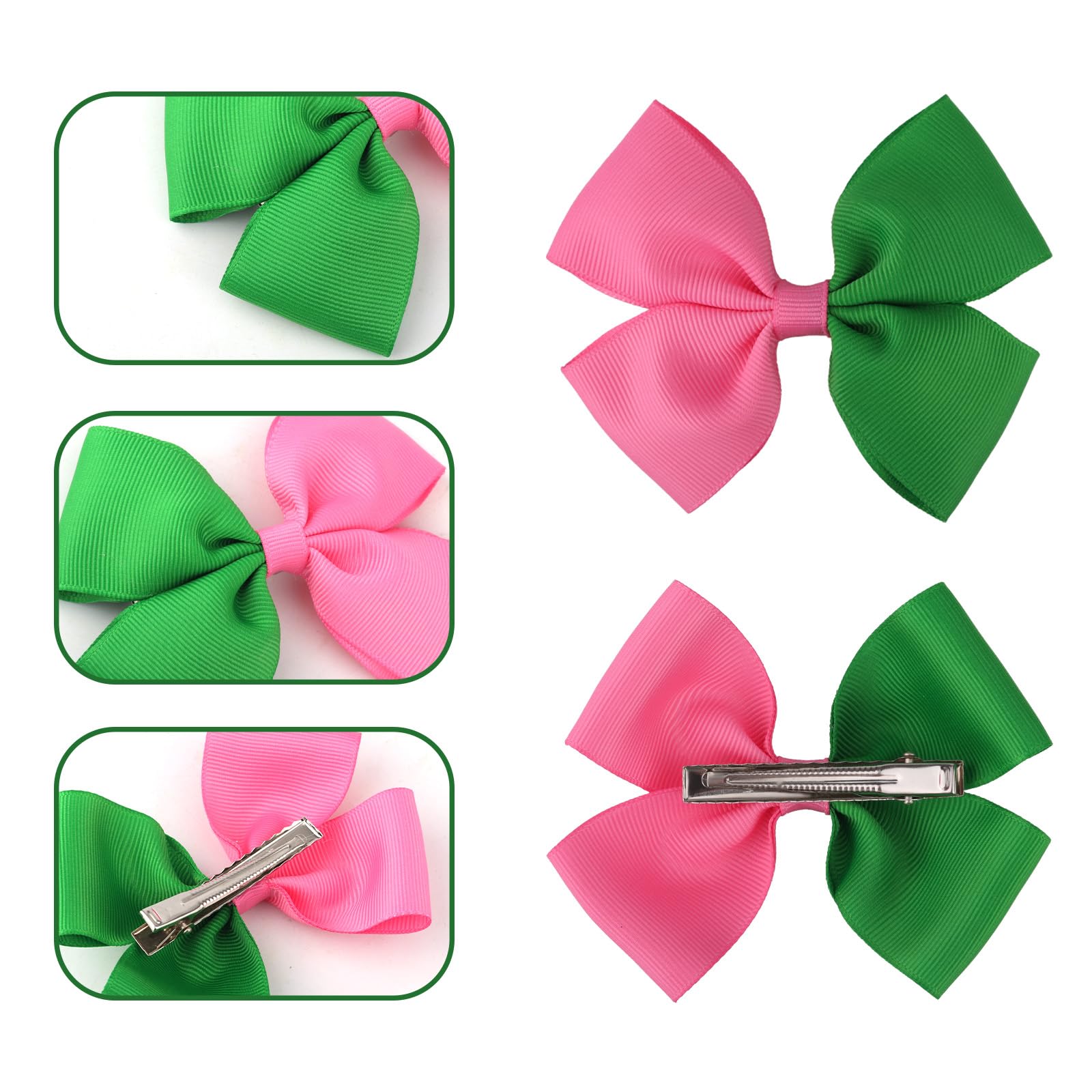SAVITA 2pcs Witch Bow Hair Barrette, Aesthetic Hair Bows Clips Witch Theme Party Decoration Accessories for Woman & Girl Costume - Image 3