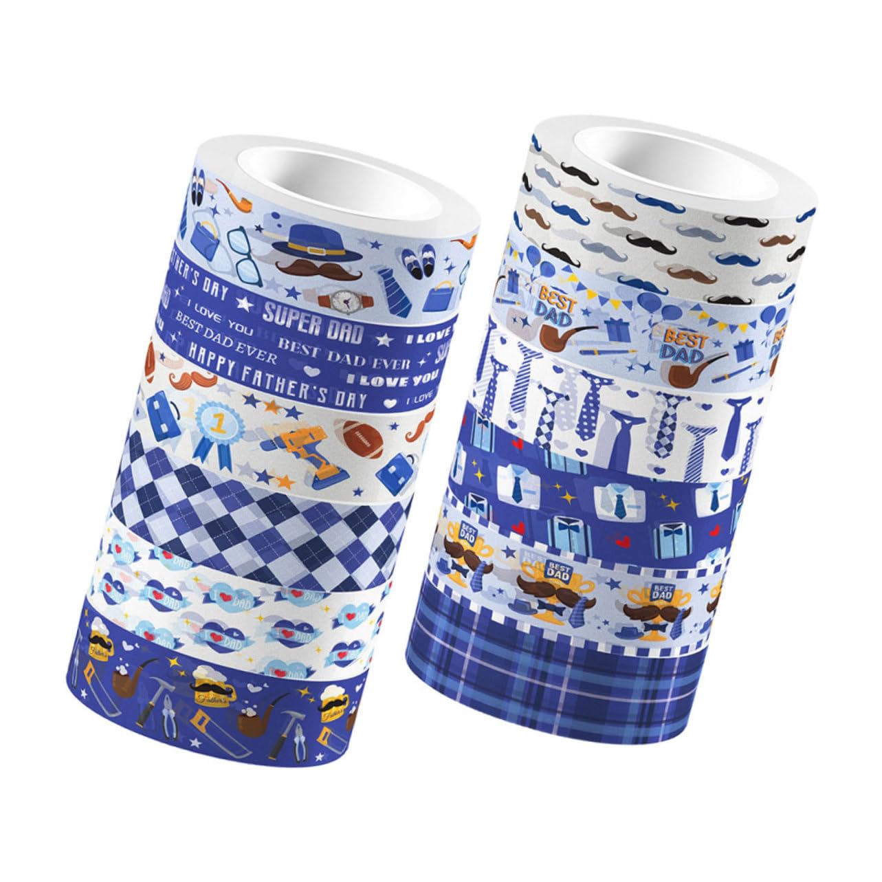 Sewroro 48rollen Transparentes Washi Tape Für Basteln Und Scrapbooking Dekorative Klebebänder Für Journale Und Handarbeiten Für Vaterstag