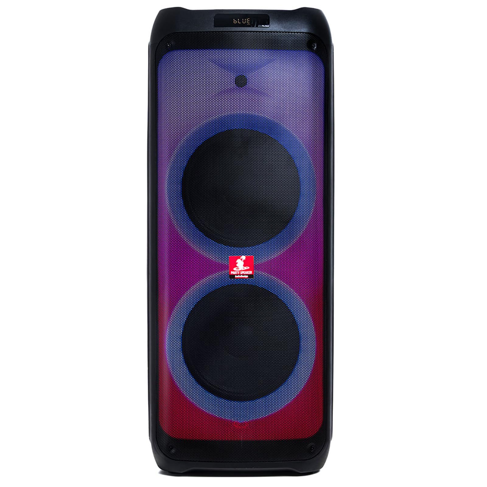 Cassa Bluetooth Professionale, 1050W, 2 Woofer 12", Batteria Ricaricabile, Radio FM, Luci LED, Microfono Incluso