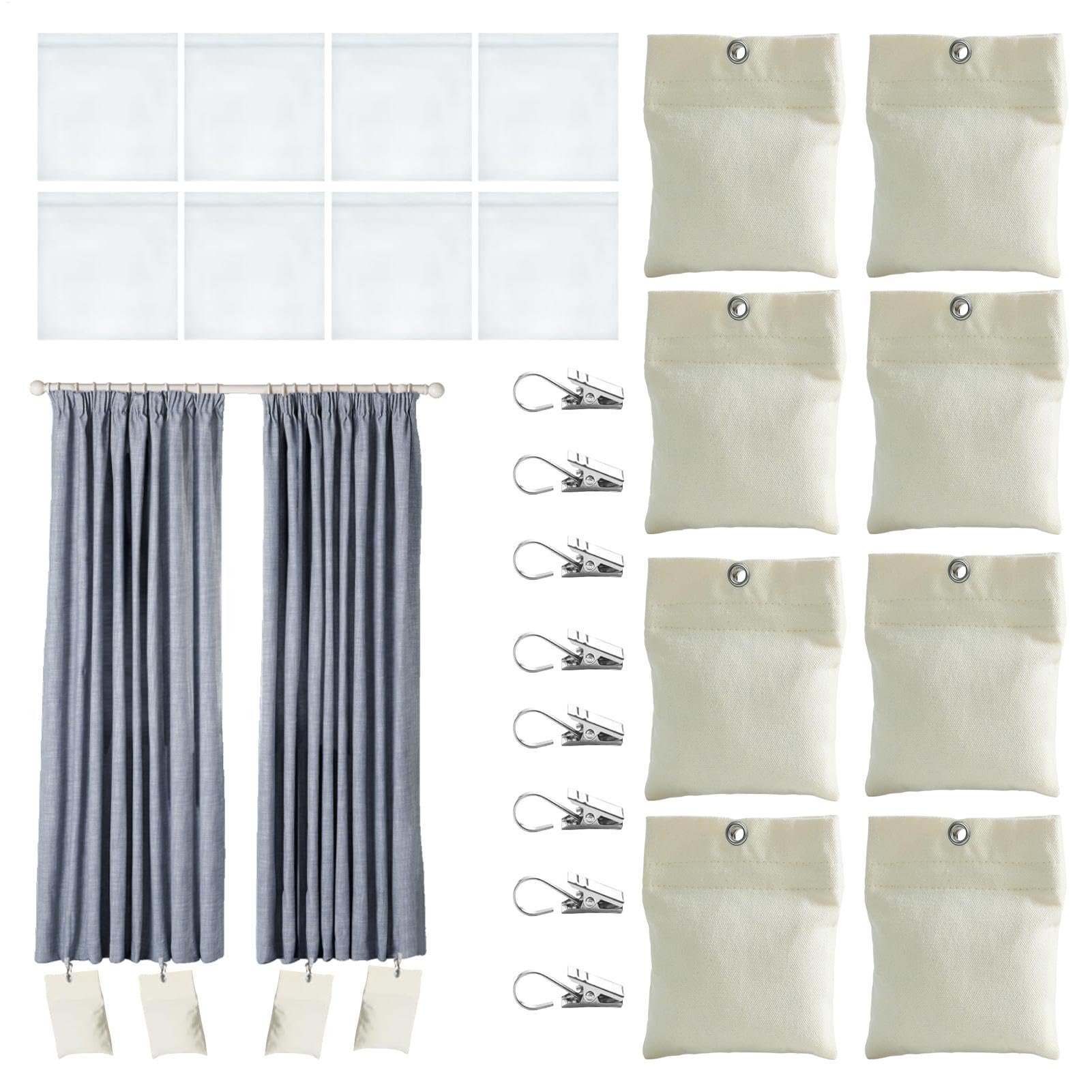 Lot De 8 Sacs Lestés Pour Rideaux D'Extérieur, Sac De Poids Portable