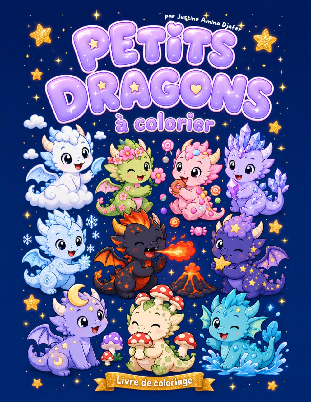 PETITS DRAGONS à colorier: Livre de coloriage