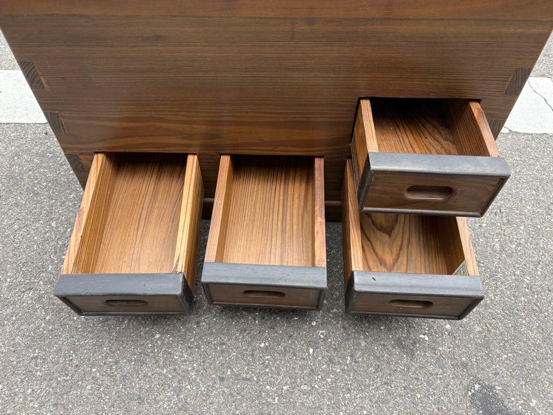 Amazon.co.jp: 長火鉢 木製 火鉢 銅製落とし付き 抽斗収納 : DIY・工具