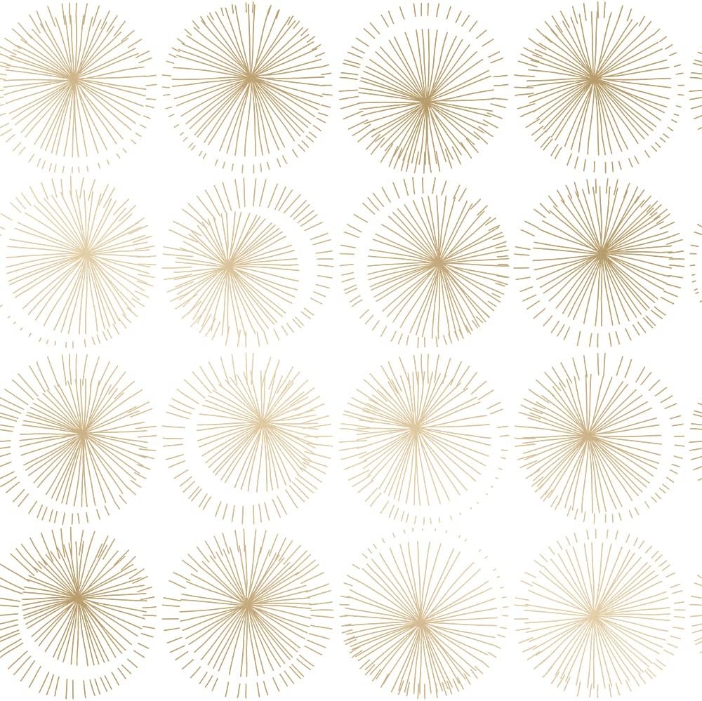 Tempaper Metallic Gold Goodbye Moon Removable Peel and Stick Wallpaper, 20.5 in X 16.5 ft, Made in The USA