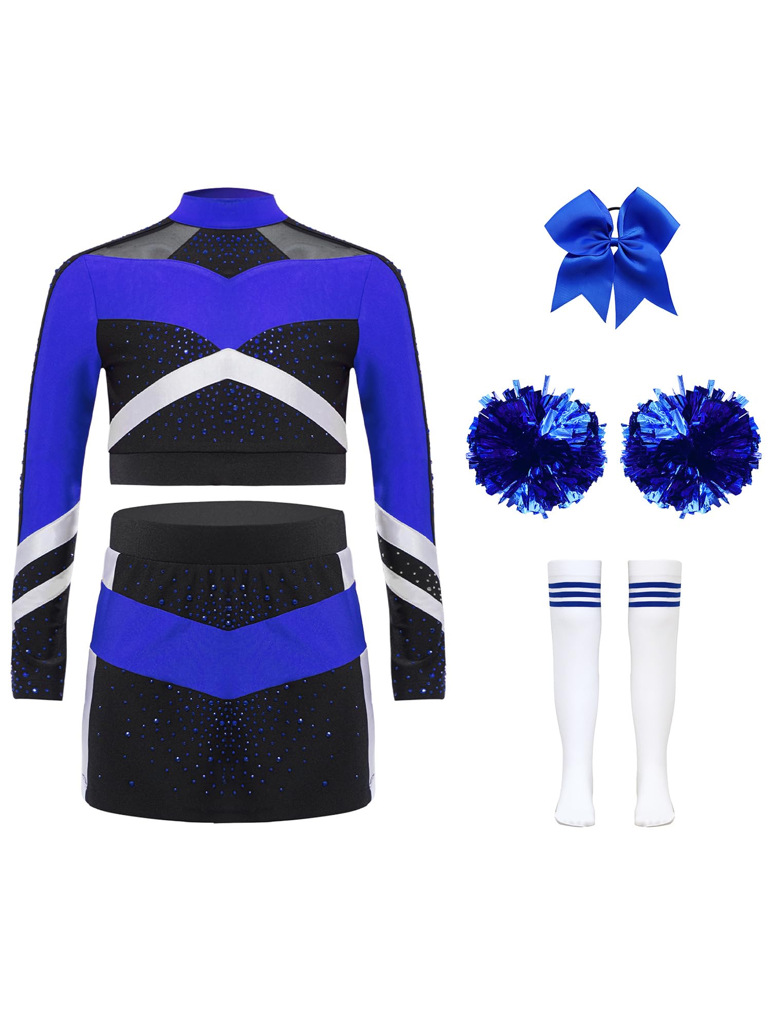 Uniforme d'animateur foule bleu, le cadeau idéal pour fille