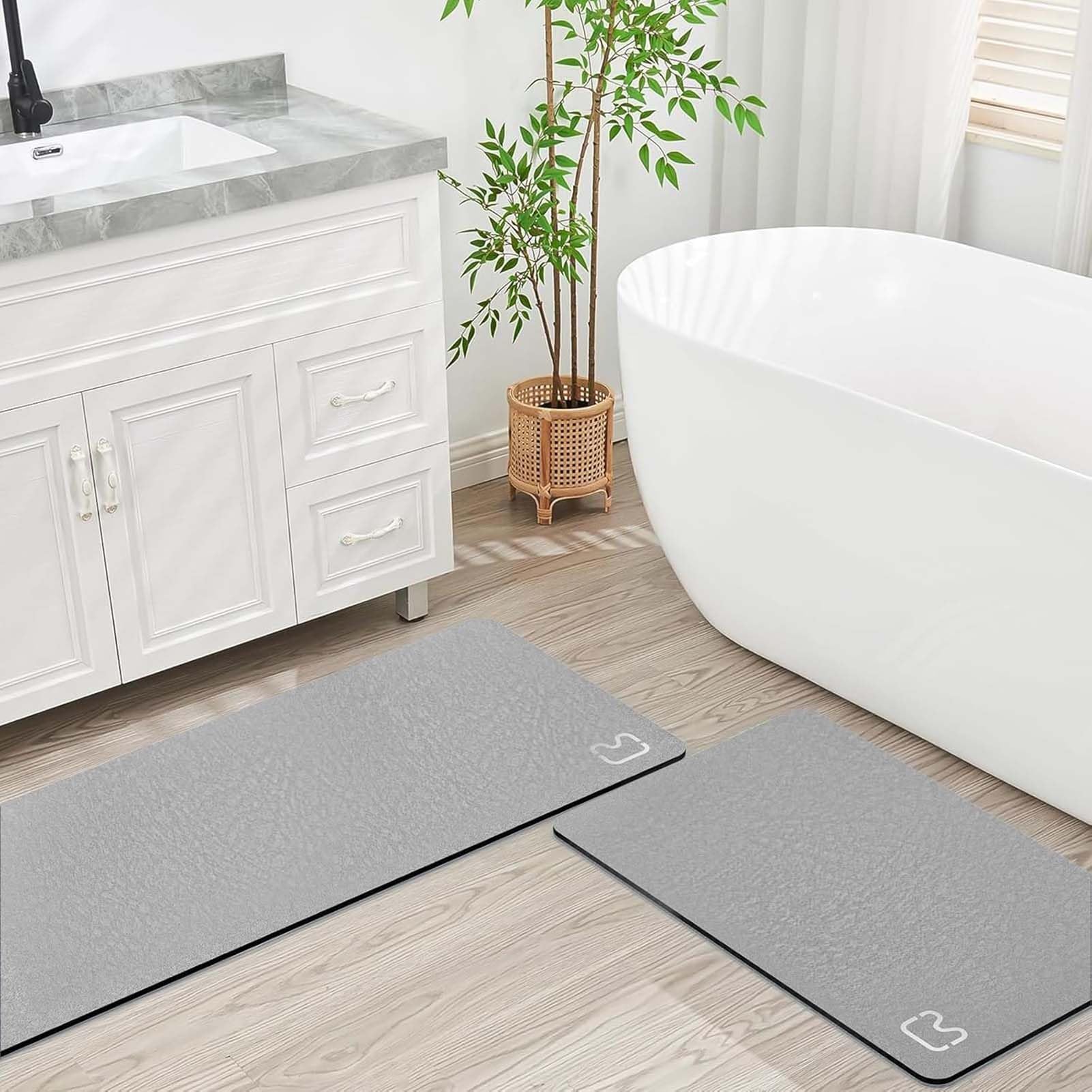 Tappetino da bagno antiscivolo super assorbente diatomite tappeto bagno in microfibra vasca doccia morbida asciugatura rapida