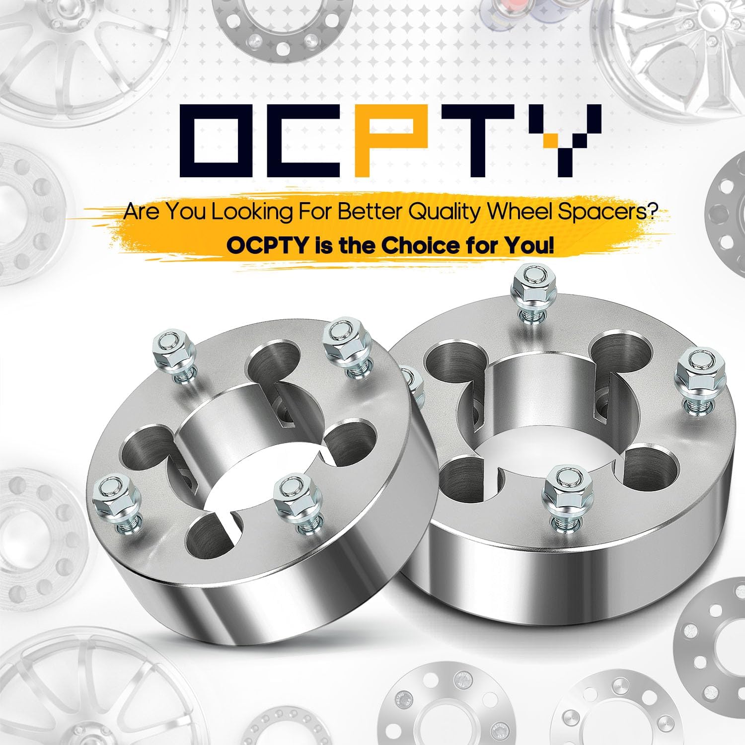 OCPTY 4x110 to 4x137 Wheel Spacers Adapters 2 inch Real Forged Spacers with 10x1.25 ThreadSize 74mm Hub Bore fits 1999-2009 for Arctic-Cat for 250 2PCS