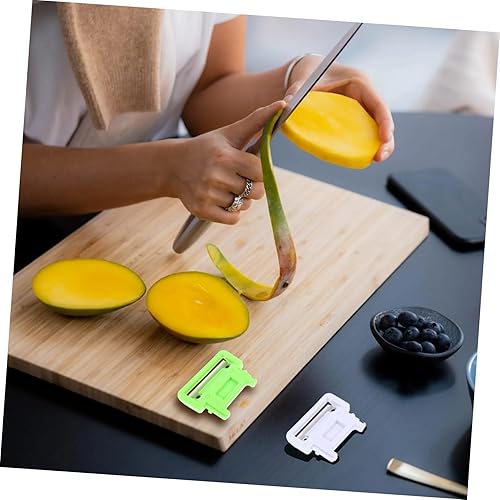 Miniatura 3 de SHOWERORO 6 unidades de pelador de manzanas multiherramientas en forma de Y, cuchillas de pelador de frutas y calabaza, herramienta de pelado de