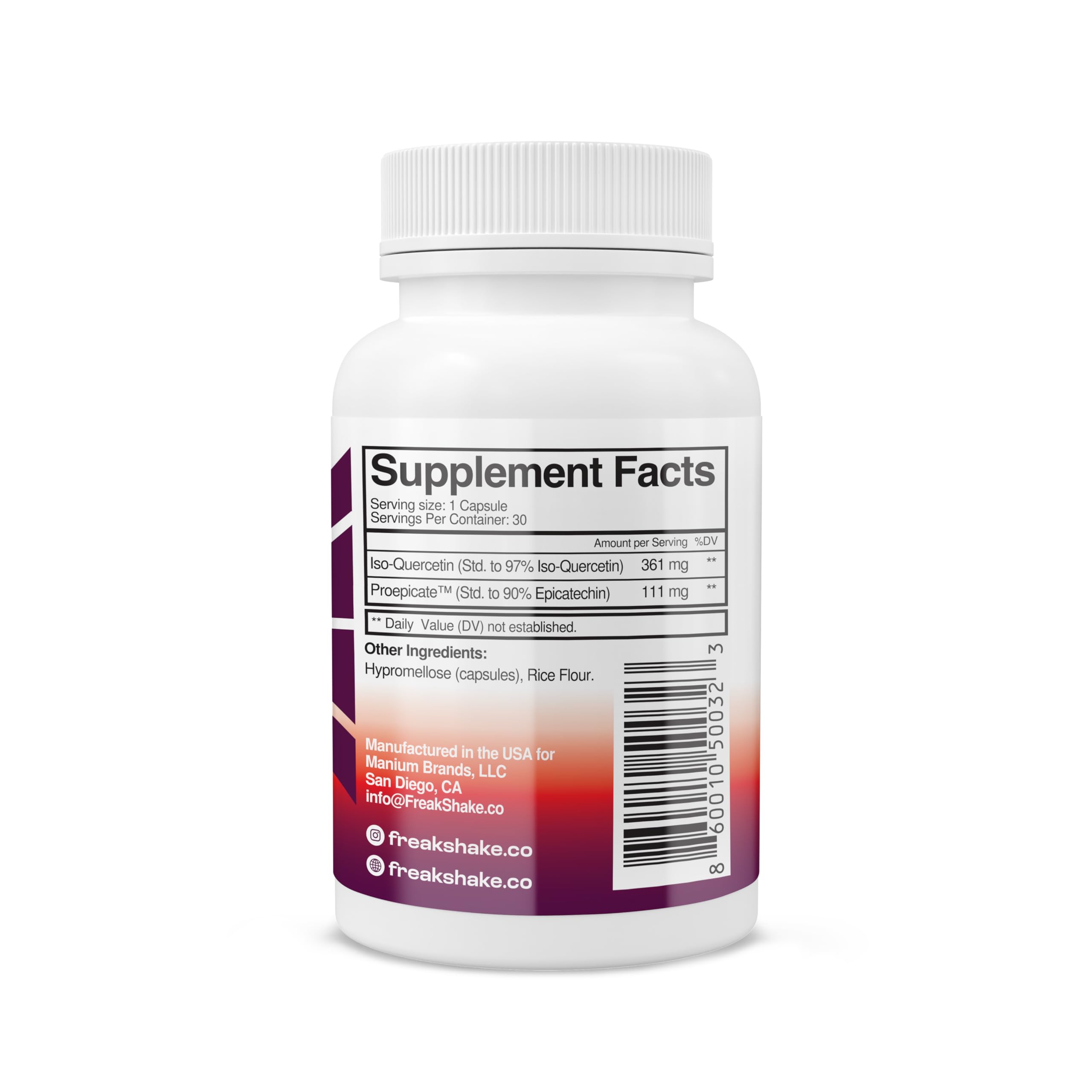 Freak Shake Grit Fuel Endurance Activator | Epicatechin & IsoQuercetin | Bioenergetic Optimizer for Cardio Training & Peak VO2 Max | 30 Day Supply — Amazon image 7