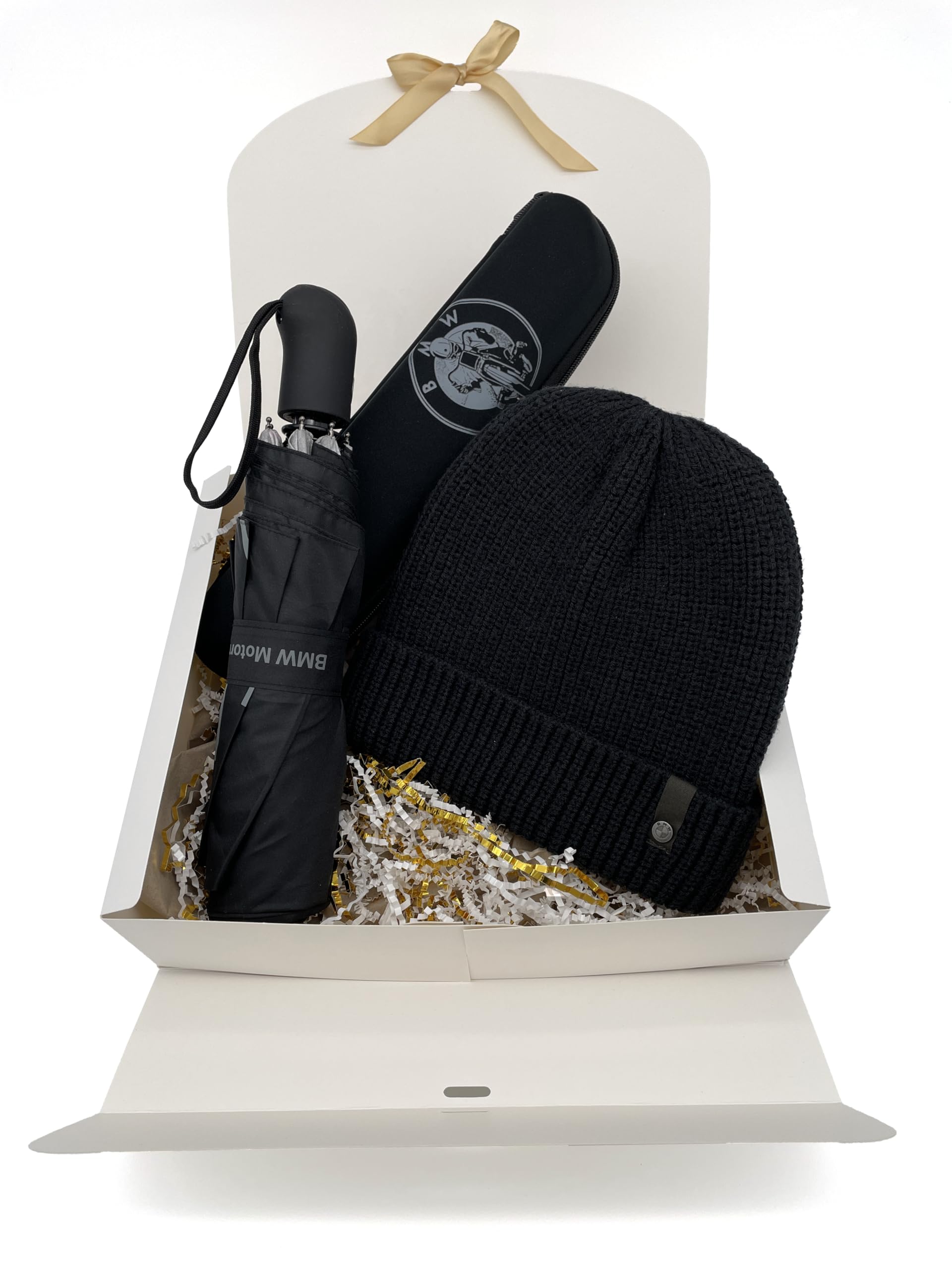 BMW Motorrad Coffret Cadeau Bonnet et Parapluie