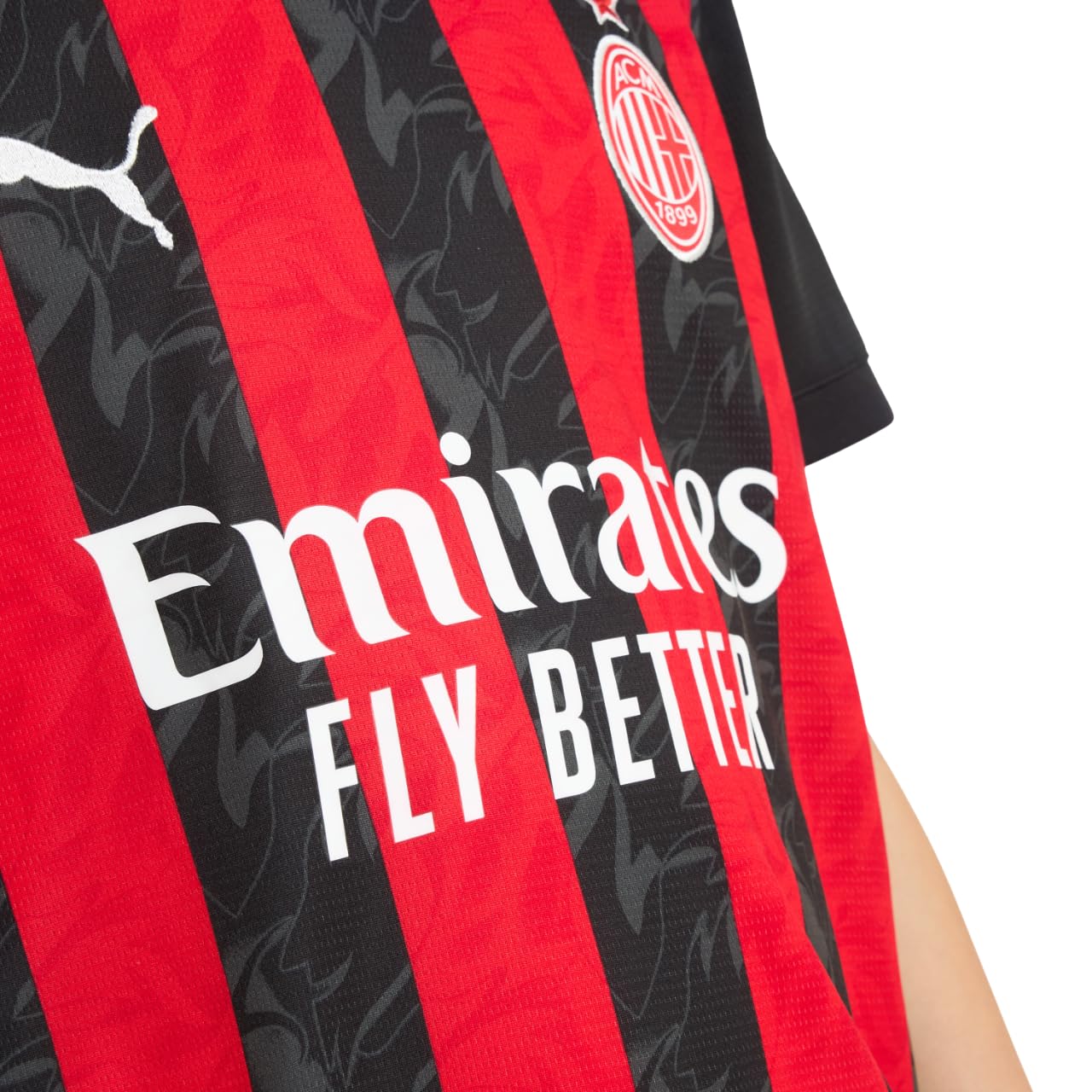 A.C. Milan - Maglia Gara Calcio Bambino, Stagione 2025/2026, Maglietta da Calcio, Home/Casa, Away/Trasferta e Third/Terza, per Bambino